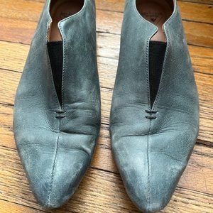 Leather Teal John Fluevog Flats